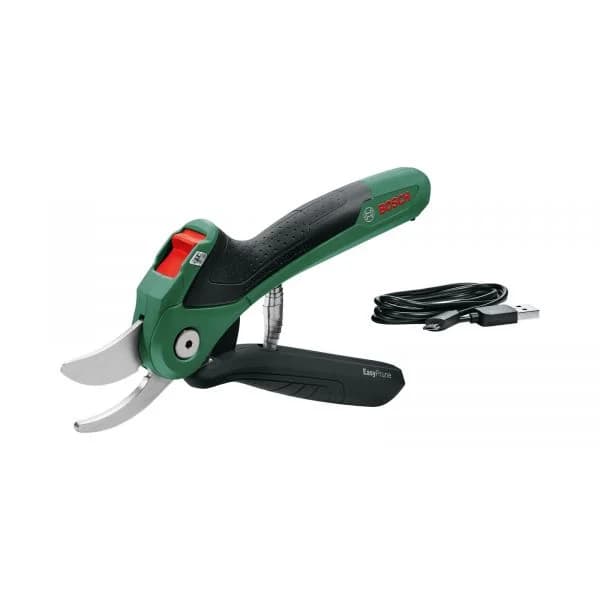BOSCH EasyPrune 06008B2102 Tesoura de Poda Sem Fio com Bateria de 3.6V e Tecnologia Power Assist Verde/Preto