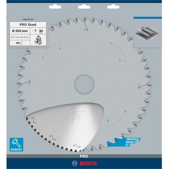 Disco PRO Steel, com fio, 355 x 2,2 x 25,4 mm, T90 refª 2608844871 BOSCH