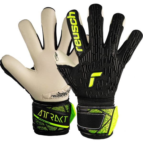 Reusch Luvas de Guarda-redes Attrakt Freegel Gold Finger Support Junior Goalkeeper Gloves 5472130-7752 8 Preto