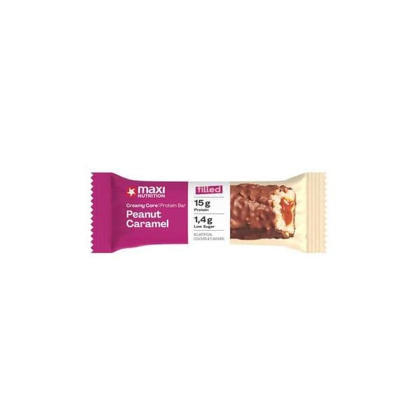 Maxi Nutrition Barra Proteína Amendoim Caramelo Creamy Core 45g
