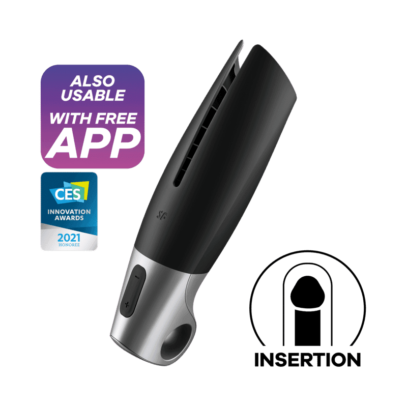 Satisfyer Black Silver para homem