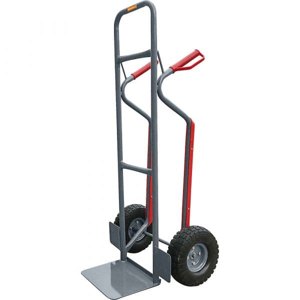 Eurokraft Carro para Sacos em Aço, Patins, 150 Kg, Rodas Resistentes Ao Empanamento Cinzento Basalto Ral 7012 - M3332730-499518