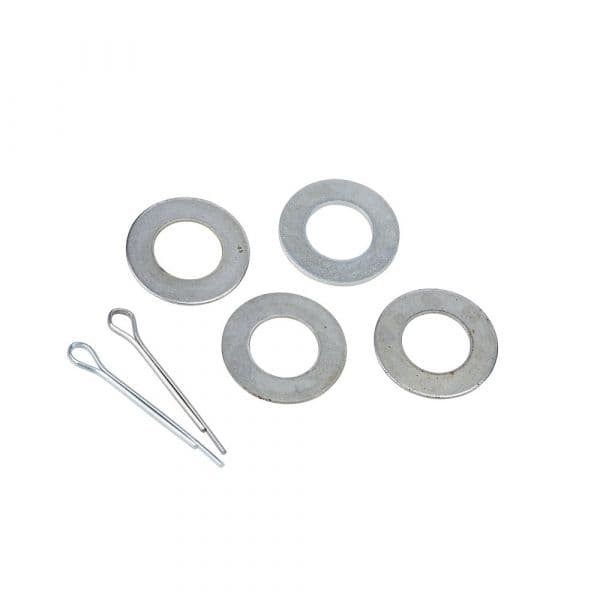 Kaiser+kraft Conjunto de Montagem para Suporte da Roda, para Roda em Estrela, Peça C+d, Composto Por Anilha e Contrapino Prateado - M9652123-487368