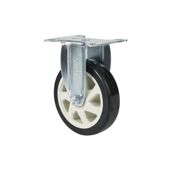 Kaiser+kraft Roda Fixa para Carro de Grade HG-313, Poliuretano, Ø 150 mm Preto, Branco - M9654735-487384