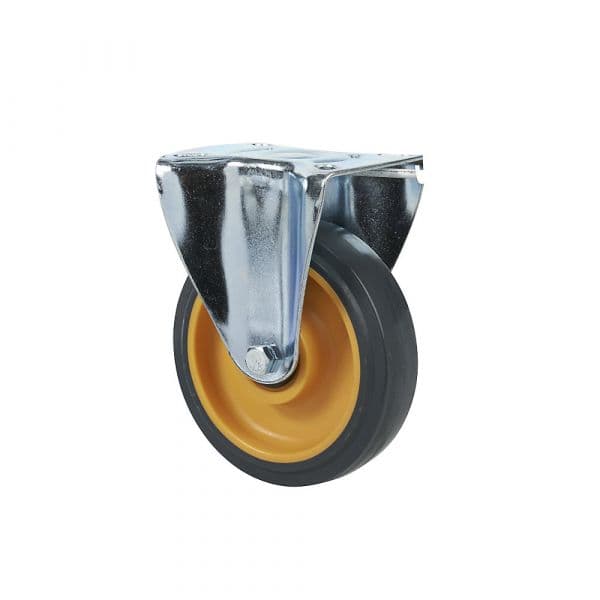 Kaiser+kraft Roda Fixa, para Carro de Plataforma, Amarelo - M12518520-489998
