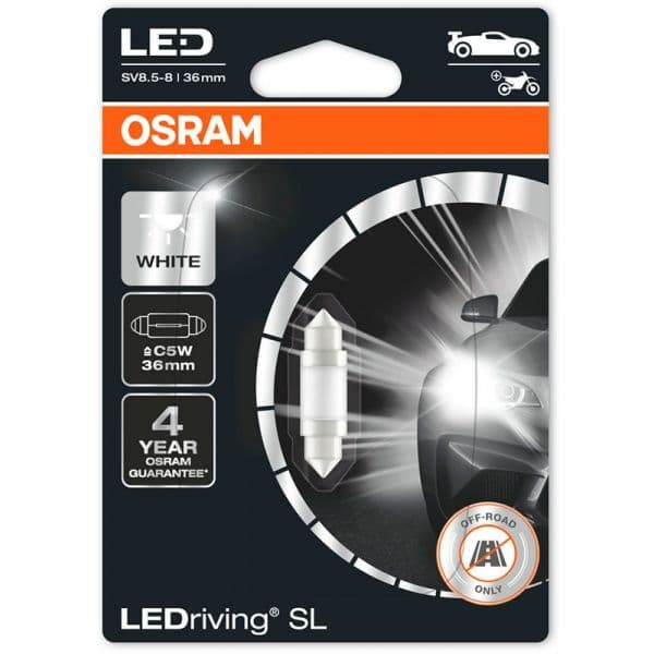 Osram Lâmpada LED C5W 12V/0.8W 36MM 6000K Ledriving® Sl Branco
