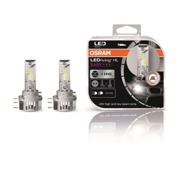 Osram Lâmpadas h15 Ledriving Hl easy12v 1400lm 2un - 64176DWESY-HCB