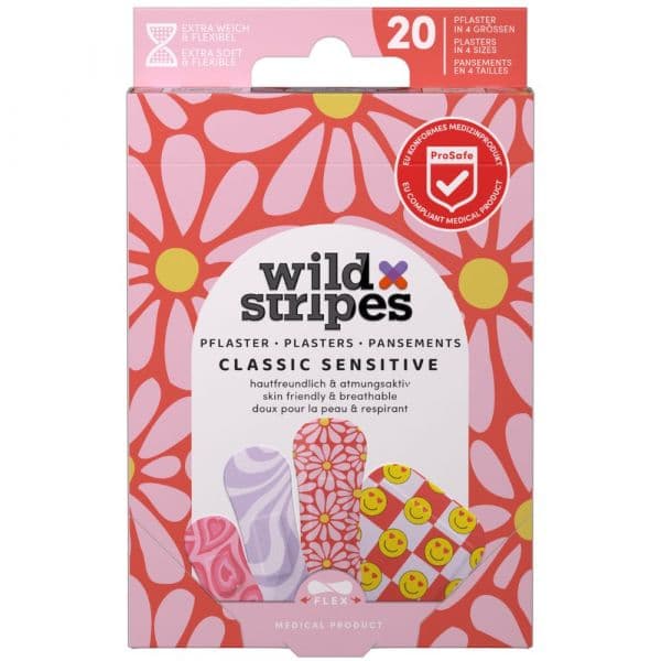 Wild Stripes Classic Sensitive Pensos Fun Pastel 20 unidades