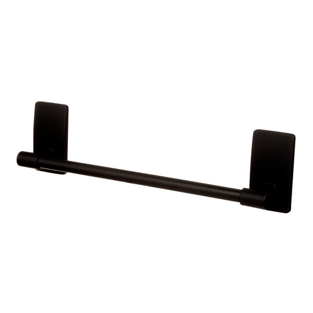 Barra de toalha, preto mate, 299 x 77 x 47 mm, 1 unid. + 4 tiras, max 1,3 kg