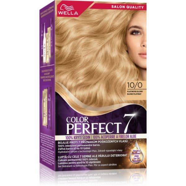 Wella Color Perfect Coloração de Cabelo Tom 10/0 Platinium Blonde 1 Unidade
