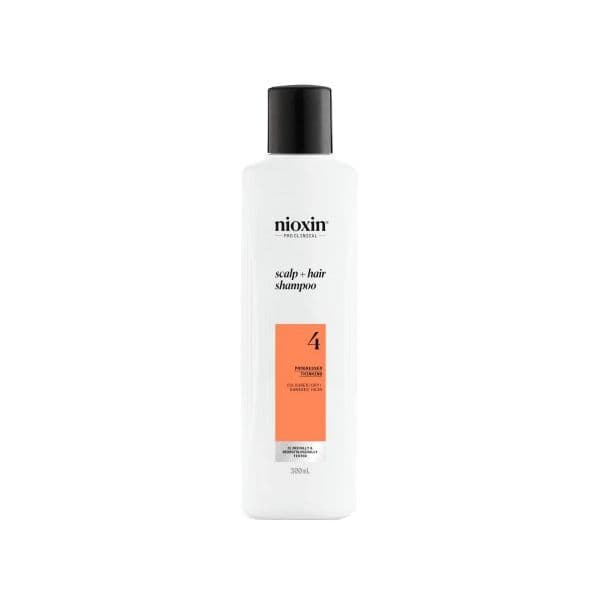 Nioxin System 4 Scalp + Hair Shampoo Shampoo Suave para Cabelo Danificado e Pintado 300ml