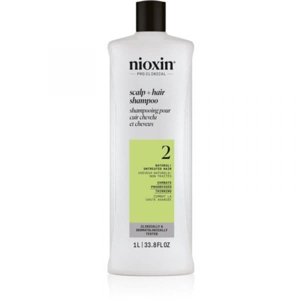 Nioxin System 2 Scalp + Hair Shampoo Shampoo Contra Queda de Cabelo 1000ml