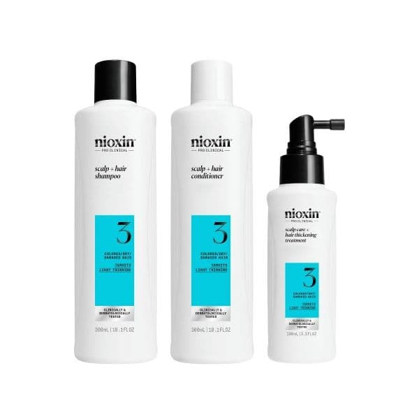 Nioxin Sistema 3 para Cabelo com Coloração com Perda de Densidade Ligeira Pack XXL