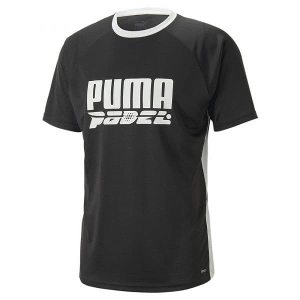 Puma Teamliga Logo Short Sleeve T-shirt Preto L Homem
