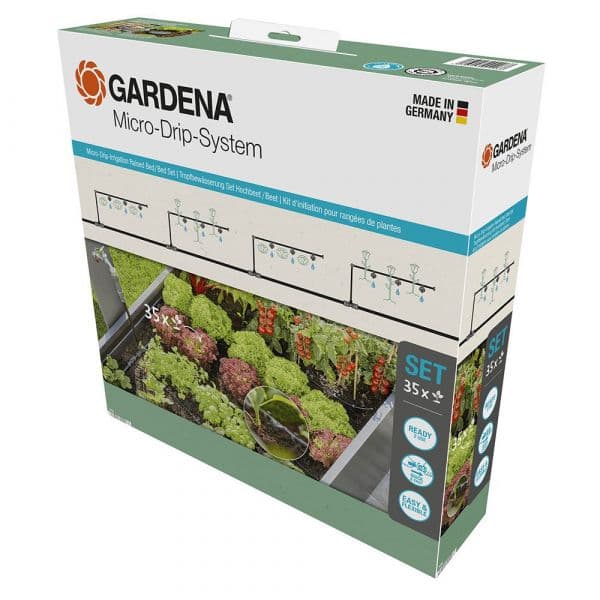 Gardena Micro-drip-system 13455-20 Kit para Iniciante (35 Plantas) Preto