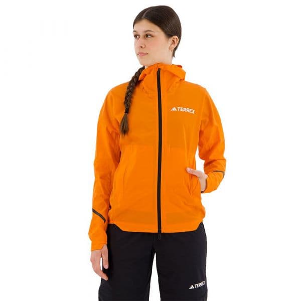 Adidas Xperior Light Rain Dry Jacket Laranja XS Mulher