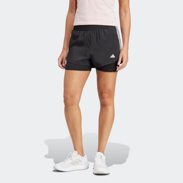 Adidas Calções de Fitness 2 em 1 Preto-xl