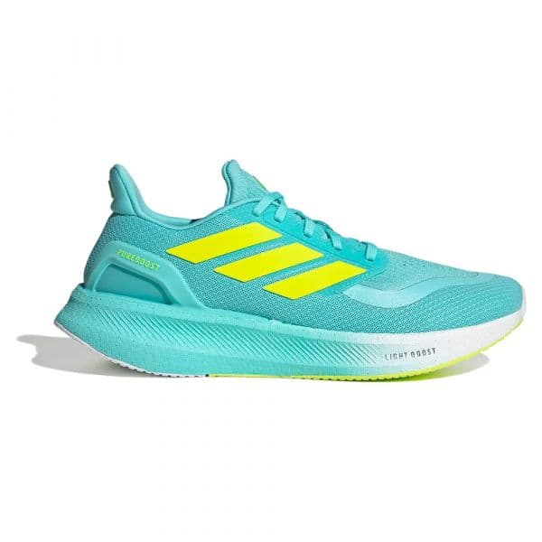 Adidas Sapatilhas de Running Pureboost 5 Flash Aqua / Lucid Lemon / Cloud White 45 1/3