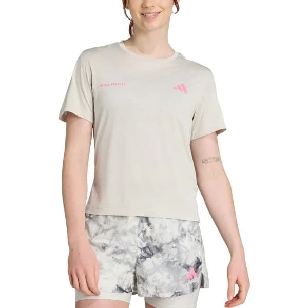 Adidas T-shirt Own the Run Melange jn9606 Xs Cinzento