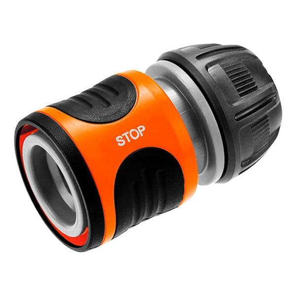 Gardena Conector de Mangueira Water Stop 13-15 mm Preto/laranja (18213-20) - 4078500011396