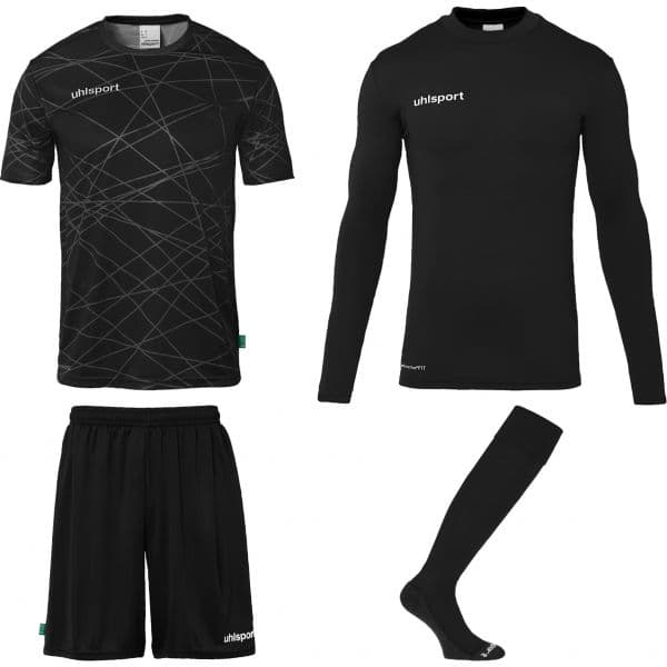 Uhlsport Conjunto Prediction Goalkeeper Set 1005292-001 M Preto