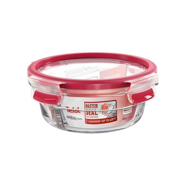 Tefal Recipiente Masterseal N1040210 Vidro Redondo com Divisória 550ml