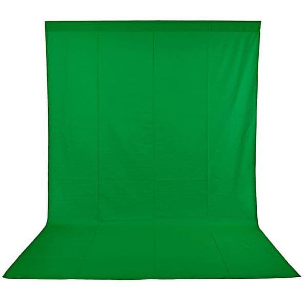 Esddi Fundo Tecido Algodão Chroma para Estúdio Fotografia e Vídeo 3x4 Verde