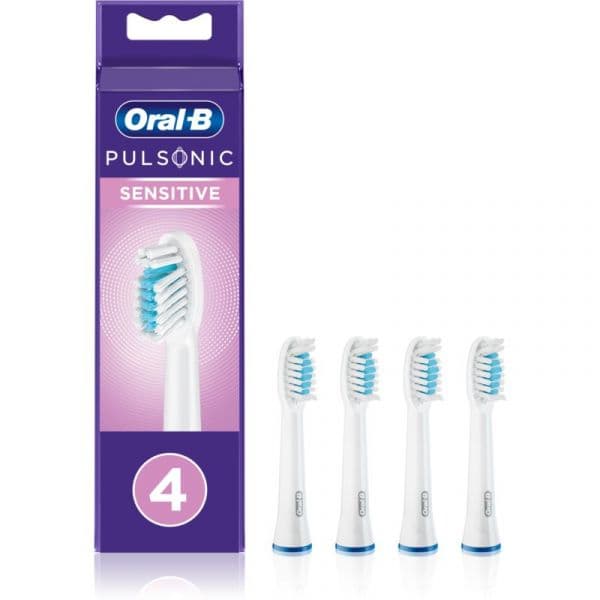 Braun Cabeças de Reposição Pulsonic Sensitive Refills Cabeças de Reposição para Escova de Dentes 4 Unidades