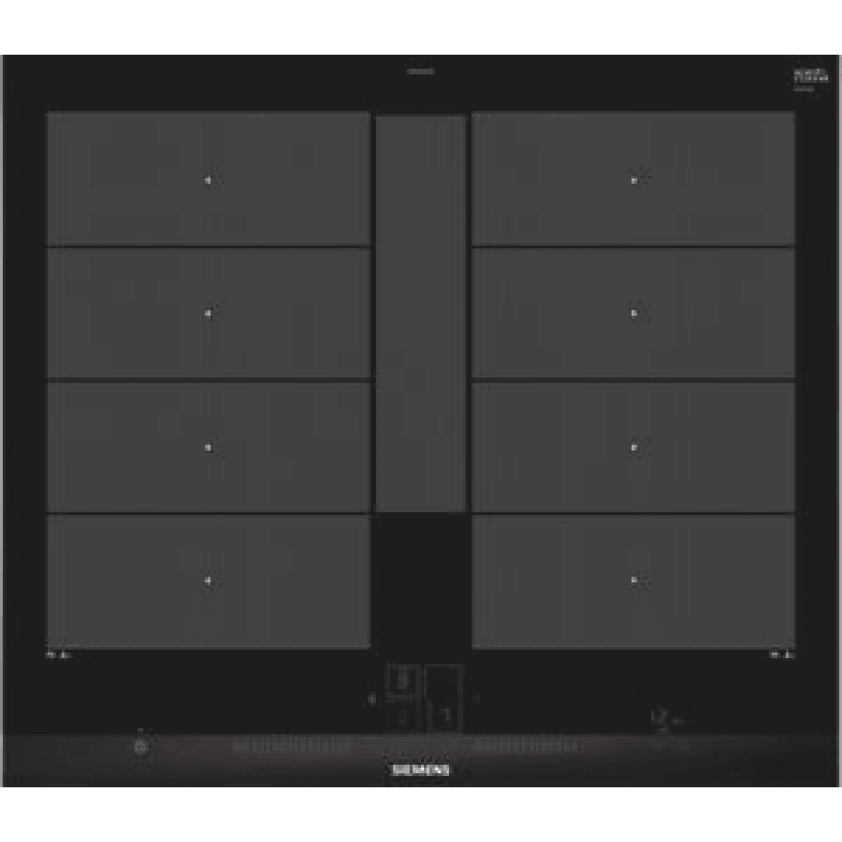 Placa de indução Siemens EX675LYC1E | 4 zonas, 7400W, Preto