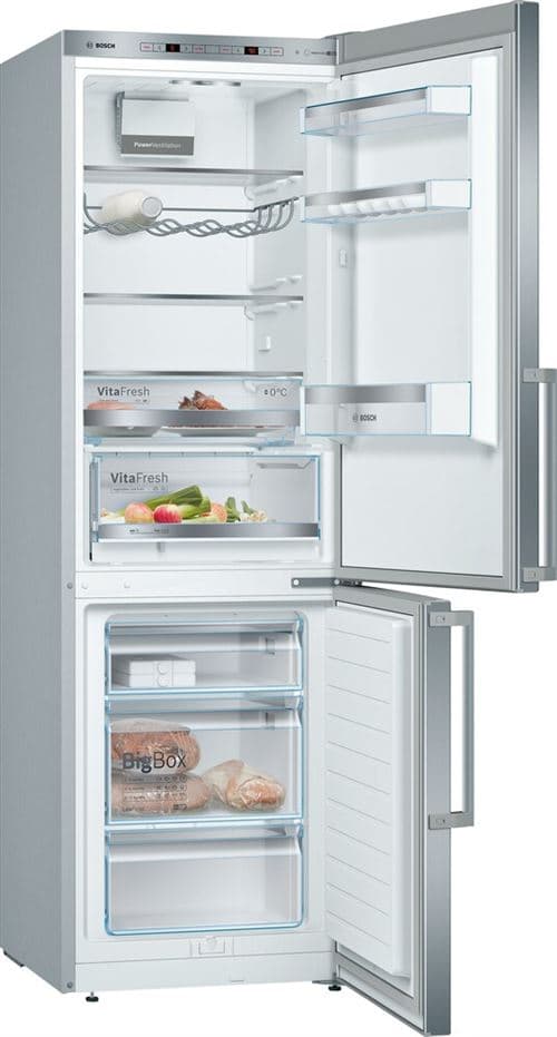 Frigorífico Combinado Bosch KGE368ICP | 186x60x65 cm | 214 L | C | Cinzento