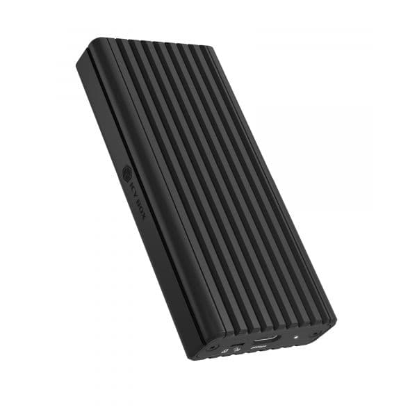 Icy Box IB-1917M-C32A Caixa Externa para SSD NVMe M.2 USB-C 3.2 Gen 2x2 com Proteção de Escrita Preta