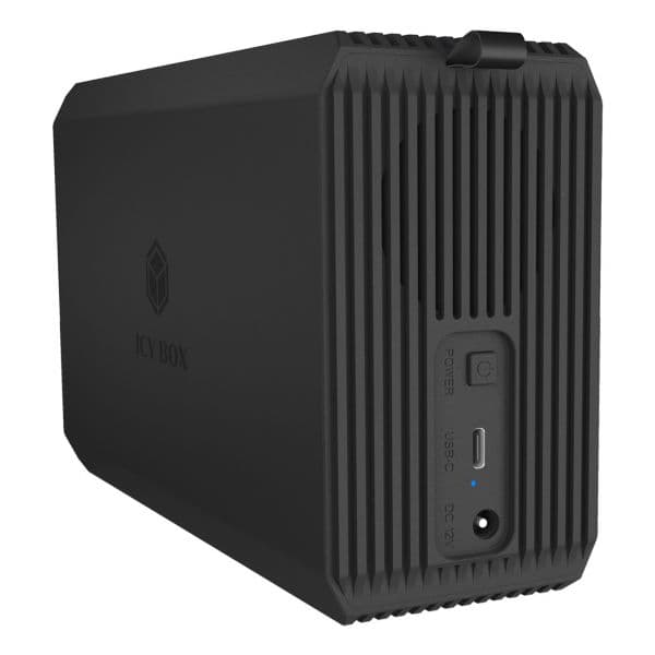 Icy Box IB-RD3720-CU3 Sistema RAID 2x 2.5" 3.5" SATA USB 3.2 Gen 1 Tipo-C Preto