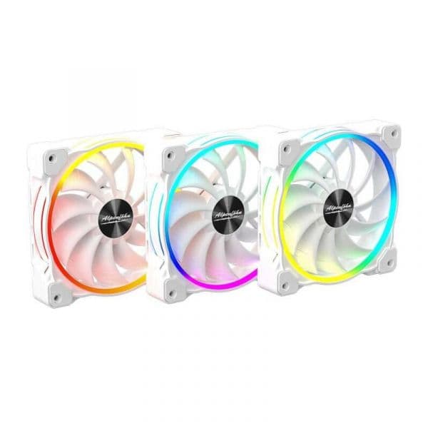 Alpenföhn Wing Boost 3 ARGB Highspeed PWM Pack 3 com Controlador - 120mm White - 84000000165