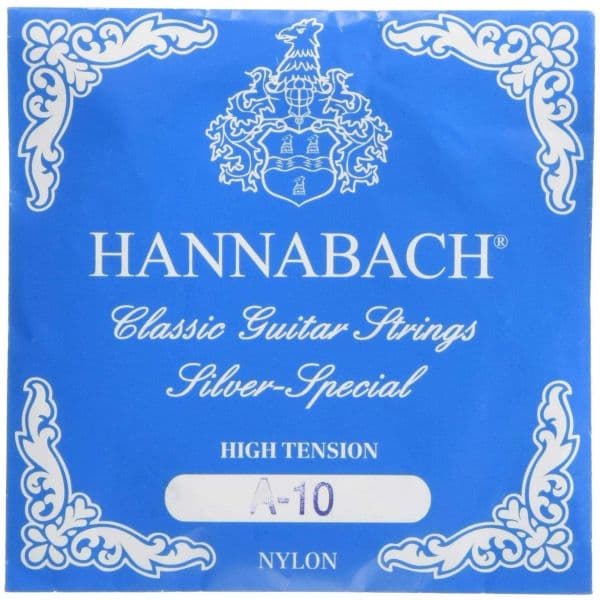 Hannabach Strings for Classic Guitar Serie 815 Hig Tension for 8/10 String Guitar Silver Special 652610
