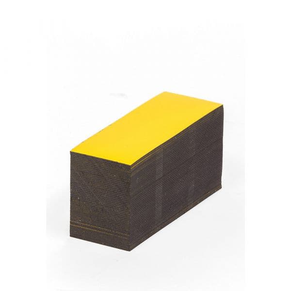 Kaiser+kraft Letreiros Magnéticos para Armazém, Amarelo, Axl 15 X 80 mm, Embalagem 100 Unid. Amarelo