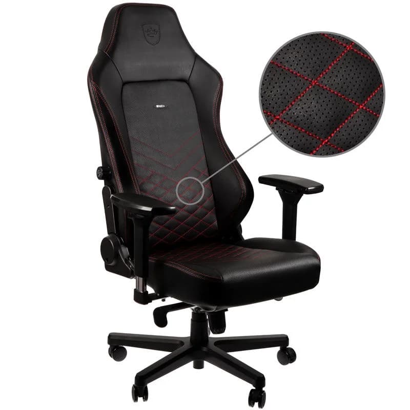Cadeira Gaming Noblechairs HERO PU Leather Black/Red - NBL-HRO-PU-BRD