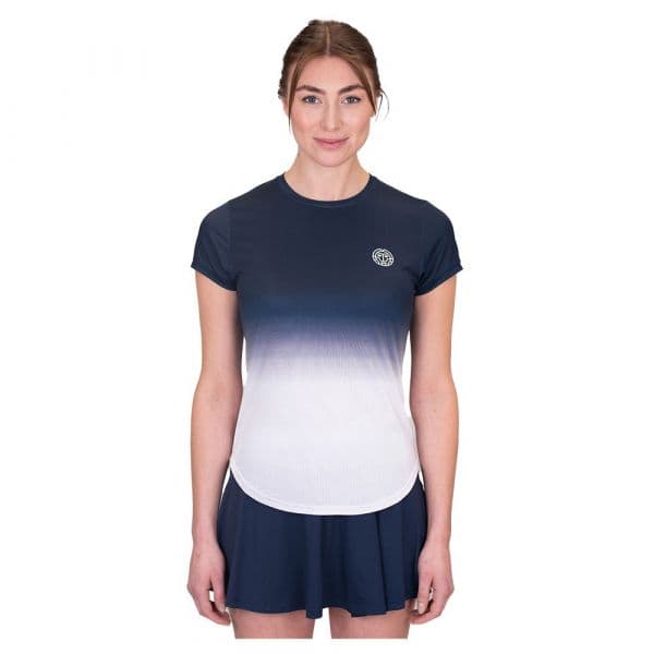 Bidi Badu Crew Gradiant Short Sleeve T-shirt Branco,Azul M Mulher