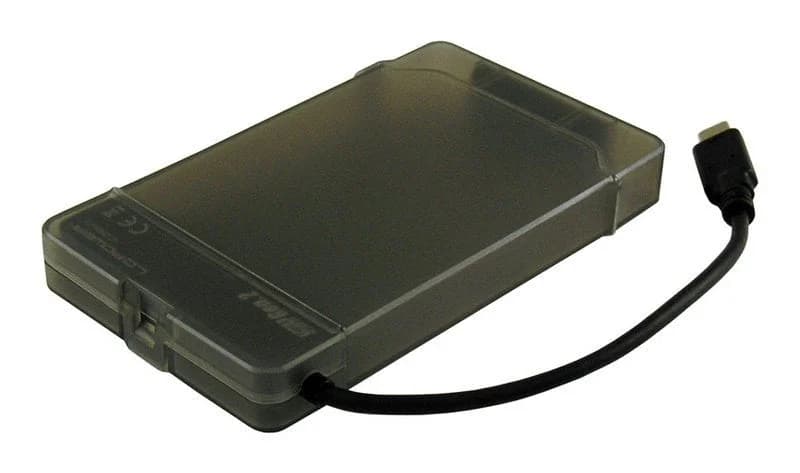 Lc-Power Lc-25u3-C3 Caja Para Disco Duro Externo 2.5" Carcasa De Disco Duro/Ssd Negro, Transparente