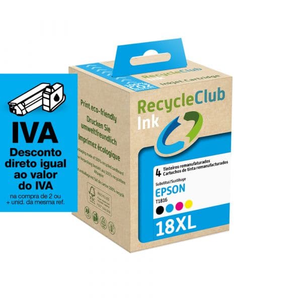 Tinteiros Epson 18XL Multipack T1815 - T1811/2/3/4 Compatíveis