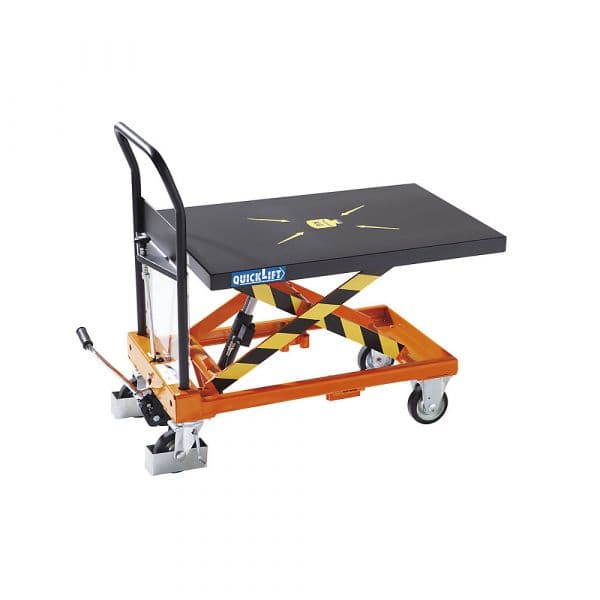 Kaiser+kraft Carro de Elevação em Tesoura, 400 Kg, Elevação Por Movimento do Pedal Quicklift 28 mm Preto - M1000881-519973