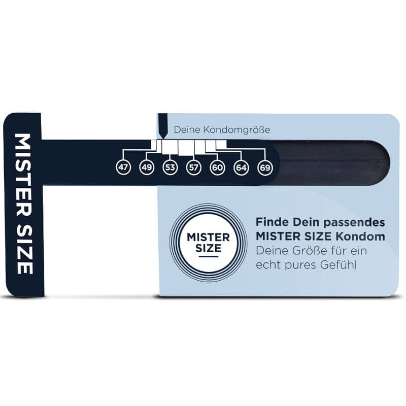 MISTER SIZE - MEDIDOR DE PRESERVATIVOS (ALEMÃO)