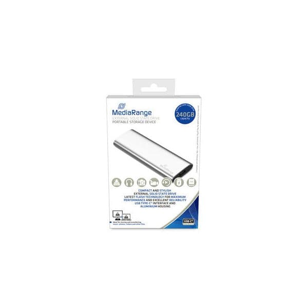 Disco Externo SSD MediaRange 240GB External USB-C 3.2 - MR1101