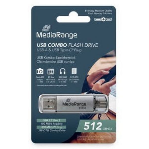 MediaRange 512GB MR940-1 USB 3.2 Silver
