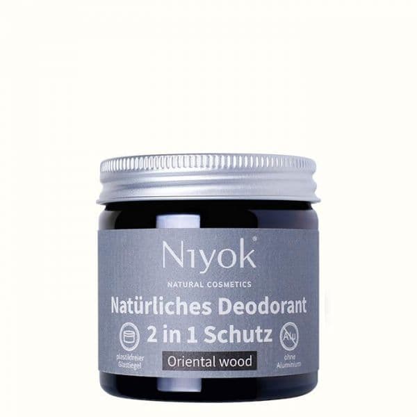 Niyok Creme Desodorizante Antitranspirante Natural Oriental Wood 40ml