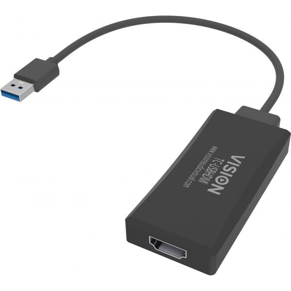Big Ben Adaptador USB-A para HDMI TC-USBHDMI Profissional Preto