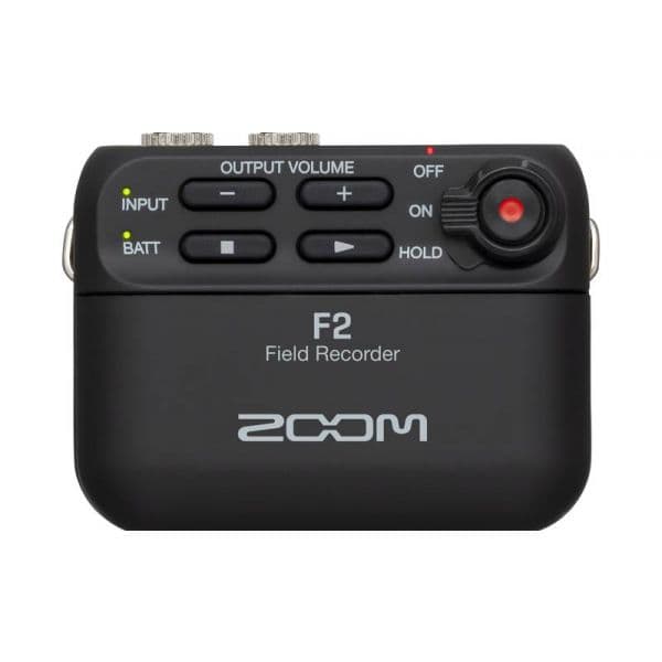 Zoom Gravador F2 32bit Black + Microfone Lavalier