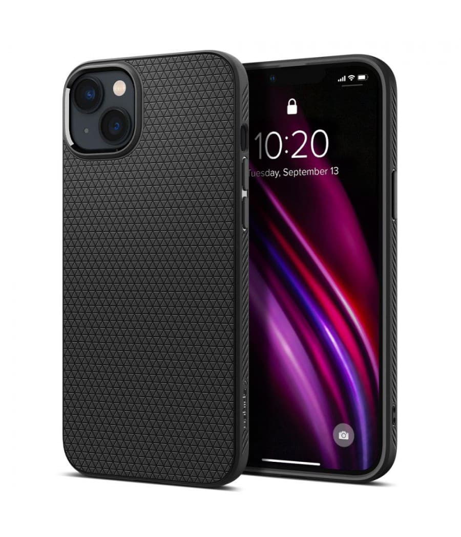 Spigen Capa iPhone 14 Plus Liquid Air Mate Preto
