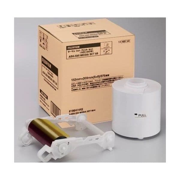 Fuji Papel Térmico 750 Tiragens(10x15) Ou 375 Tiragens(15x20) ASK500