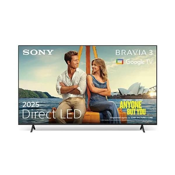 TV Sony 43" K43S35BP Bravia 3 LED UHD 4K Smart TV