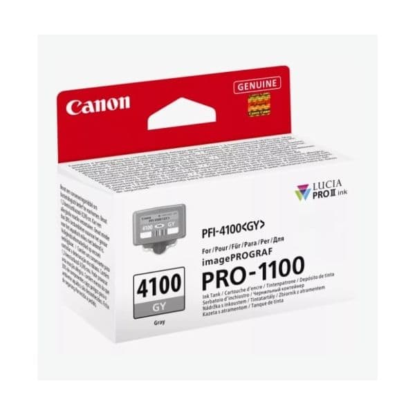 Tinteiro Canon Cartucho de Tinta PFI-4100GY Cinza